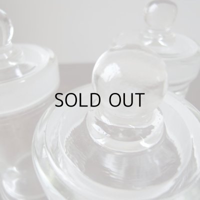 画像3:  理科室のガラス瓶 3個セット  アンティーク