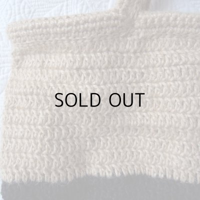 画像4: 麻ひもバッグ  生成り×黒  ハンドメイド