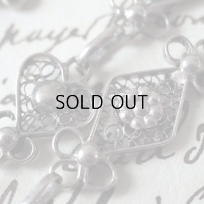 ハートとひし形のモチーフ。