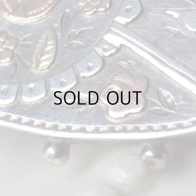 画像7: ビクトリアンのスターリングシルバーオーバルブローチ  アンティーク