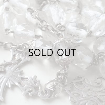 画像10: クリアビーズのロザリオ アンティーク