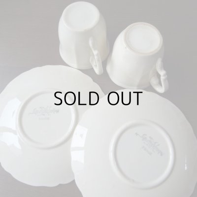 画像3: サルグミンヌ  コーヒカップ&ソーサー2客セット  アンティーク