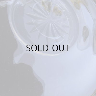 画像4: 大正ガラス 大皿と小皿 2枚組  アンティーク