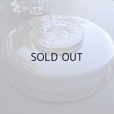 画像6: 大正ガラス 大皿と小皿 2枚組  アンティーク