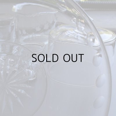 画像9: 大正ガラス 大皿と小皿 2枚組  アンティーク