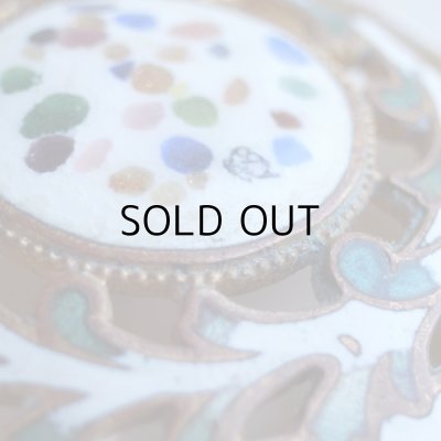 画像4: アンティークエナメルボタン 『白いエナメル』