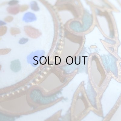 画像5: アンティークエナメルボタン 『白いエナメル』