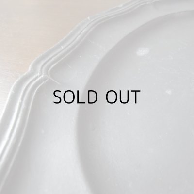 画像3: ピューター花リム オーバル皿  フランスアンティーク