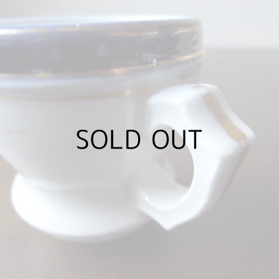 画像5: 紺と金彩のブリュロ  アンティーク