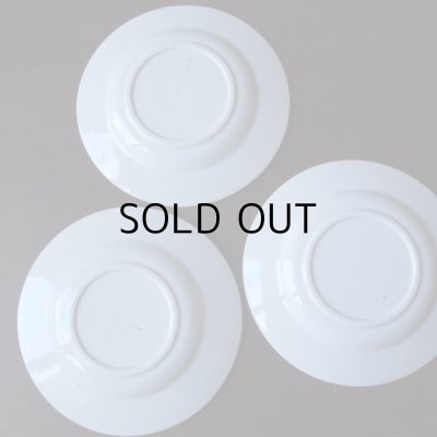 画像10: フランスアンティーク  おままごとの平皿3枚セット