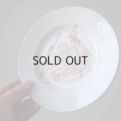 画像12: フランスアンティーク  おままごとの平皿3枚セット