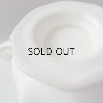 画像5: レア！モントロー オクトゴナル  カップ&ソーサー『B 』生成り  アンティーク