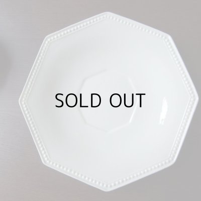 画像10: レア！モントロー オクトゴナル  カップ&ソーサー『B 』生成り  アンティーク