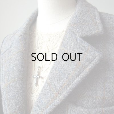 画像8: クリスタルなガラス   シルバークロスペンダント  アンティーク