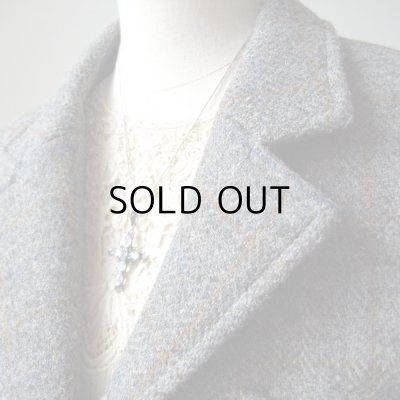 画像7: ミントなガラスのシルバークロスペンダント  アンティーク