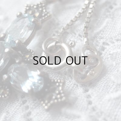 画像8: ミントなガラスのシルバークロスペンダント  アンティーク