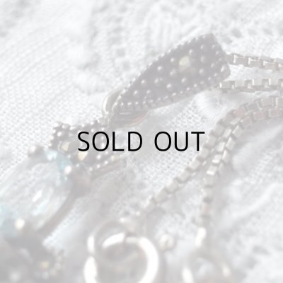 画像9: ミントなガラスのシルバークロスペンダント  アンティーク