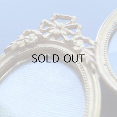 画像3: 3つの窓のリボンフォトフレーム  壁掛け用  フランスアンティーク