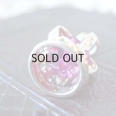 画像4: シルバーチャーム  王女さまのピンクの王冠  アンティーク