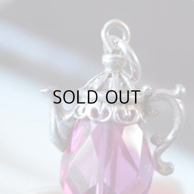 画像6: シルバーチャーム  お茶にしましょうピンクのポット  アンティーク