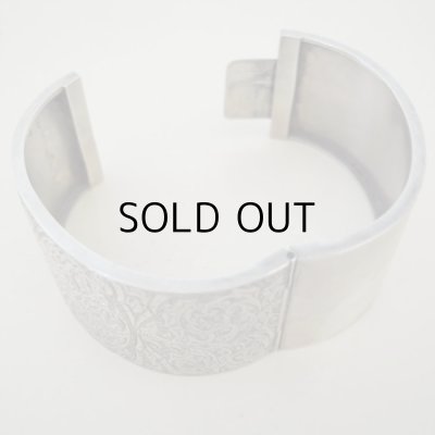 画像8: 幅広シルバーバングル  アンティーク