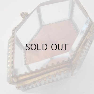 画像5: ガラスのジュエリーケース  美品  アンティーク