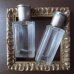 画像1: ガラスの香水瓶2個セット  フランスアンティーク (1)