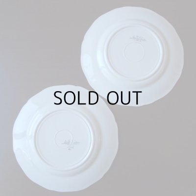 画像10: 花リムデザート皿2枚組  サルグミンヌ  フランスアンティーク