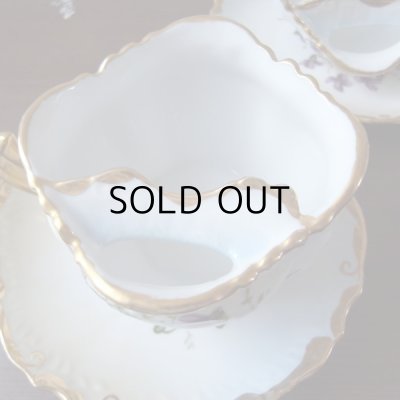 画像4: ムスタッシュカップ2客組  可憐なスミレ  イギリスアンティーク