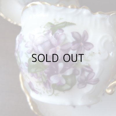 画像11: ムスタッシュカップ2客組  可憐なスミレ  イギリスアンティーク