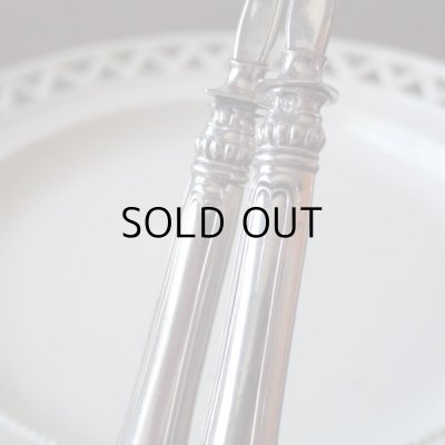 画像14: シルバーオイスターフォーク2本セット  フランスアンティーク