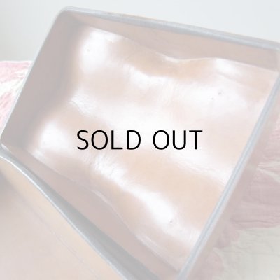 画像11: 大きなジュエリーBOX  レザー製  アンティーク