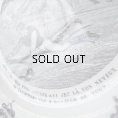 画像6: 19世紀グリザイユのお皿  クレイユモントロー