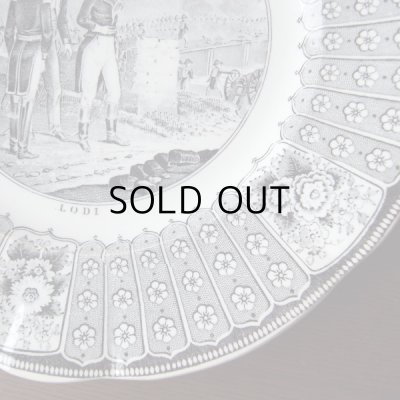 画像4: 19世紀グリザイユのお皿  ナポレオン LODI  クレイユモントロー