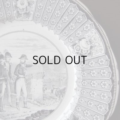 画像5: 19世紀グリザイユのお皿  ナポレオン LODI  クレイユモントロー