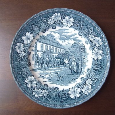 画像1: グリザイユのお皿  イギリスアンティーク  デッドストック