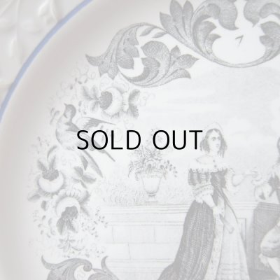 画像14: ショワジー  レリーフのグリザイユ皿　フランスアンティーク