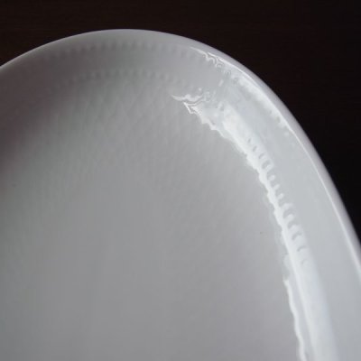 画像9: ロイヤルコペンハーゲンホワイトペルメッテ  オーバルデッシュ  used