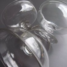 他の写真1: 手吹きガラスの脚付コンフィチュールグラス 「B」　フランスアンティーク 