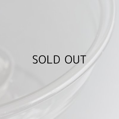 画像5: 手吹きガラスの脚付コンフィチュールグラス 「C」　フランスアンティーク 