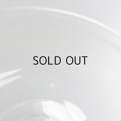 画像13: 手吹きガラスの脚付コンフィチュールグラス 「C」　フランスアンティーク 