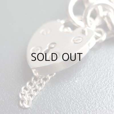 画像3: パドロックのシルバーチェーンブレスレット　イギリスアンティーク