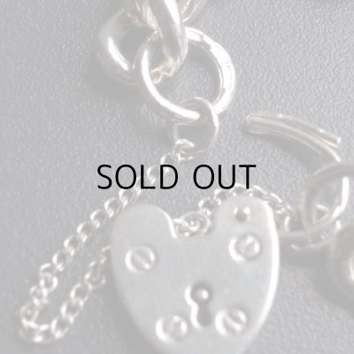 画像11: パドロックのシルバーチェーンブレスレット　イギリスアンティーク