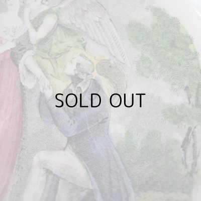 画像10: クレイユモントローの絵皿　フランスアンティーク