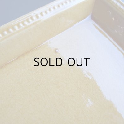 画像7: 黄釉のスクエア長皿　フランスアンティーク