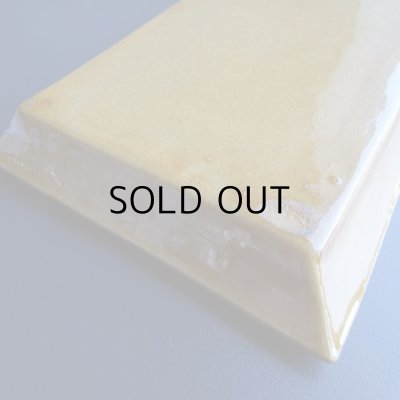 画像13: 黄釉のスクエア長皿　フランスアンティーク