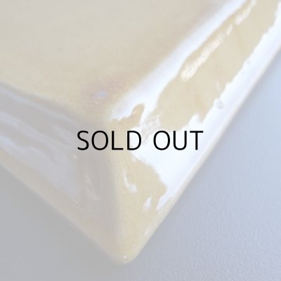 画像15: 黄釉のスクエア長皿　フランスアンティーク