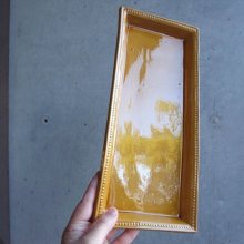他の写真1: 黄釉のスクエア長皿　フランスアンティーク