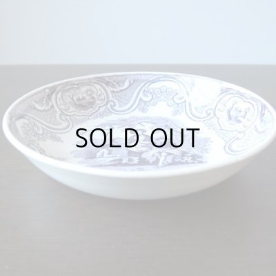 画像10: 紫のグリザイユの小皿　ベルギーアンティーク