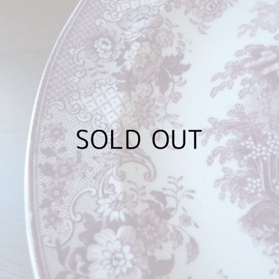 画像6: 紫のグリザイユの平皿　オランダアンティーク